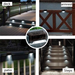 Lampa solarna schodowa tarasowa LED Maclean MCE319 IP44 4000K Ni-MH 100