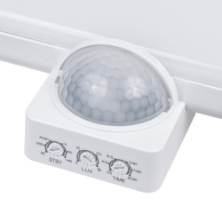 Lampa LED Maclean MCE466 W, numer domu, czujnik zmierzchu i ruchu,