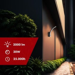 Lampa LED z czujnikiem ruchu Maclean MCE512 B, czujnik ruchu… | PartsPC.pl