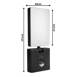 Lampa LED z czujnikiem ruchu Maclean MCE516 B, czujnik... | PartsPC.pl