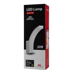 Lampa LED Maclean MCE511 W, kolor biały, 20W, IP65, 2750lm, barwa neutralna