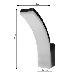 Lampa LED Maclean MCE511 B, kolor czarny, 20W, IP65, 2750lm, barwa