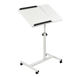 Biurko mobilne/stand na laptop Maclean MC-121 W, białe, regu… | PartsPC.pl