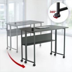 Maclean Składane biurko stolik MC-126 B blat 100x58 cm, max … | PartsPC.pl