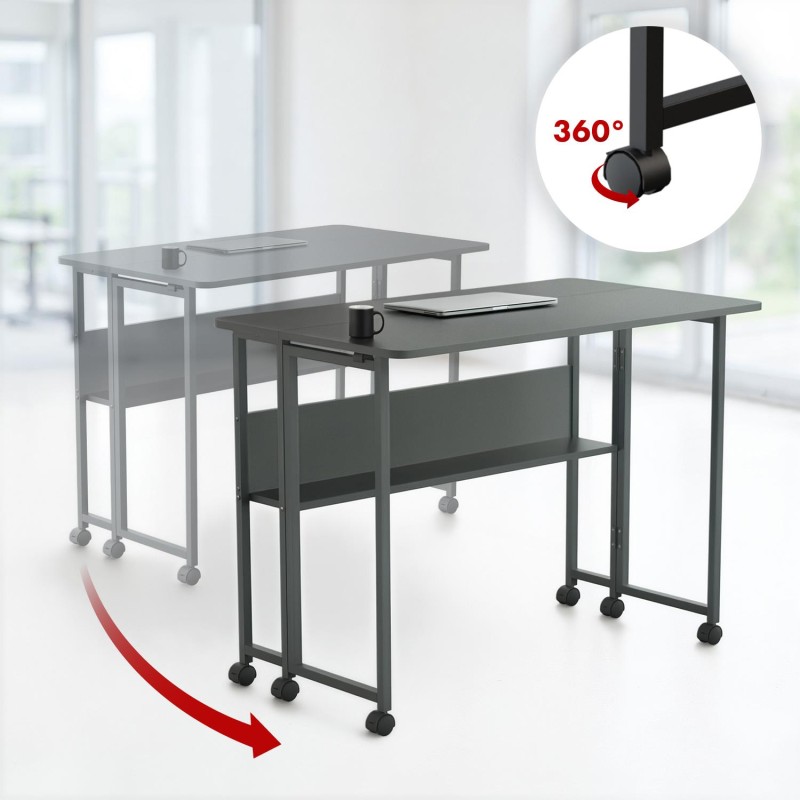 Maclean Składane biurko stolik MC-126 B blat 100x58 cm, max … | PartsPC.pl