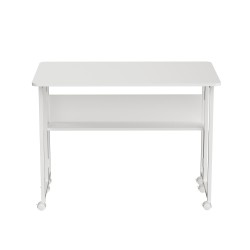 Biurko składane Maclean MC-126 W, białe, mobilne 100x58cm, m… | PartsPC.pl