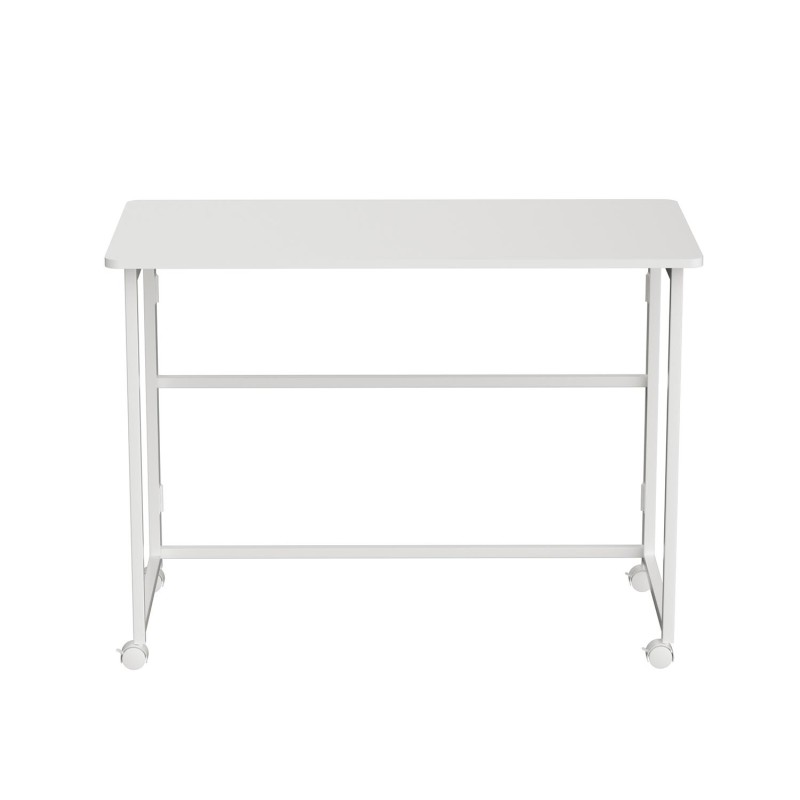 Biurko składane Maclean MC-1250 W, białe, mobilne, 100x50cm,… | PartsPC.pl