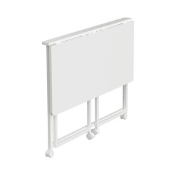 Biurko składane Maclean MC-1250 W, białe, mobilne, 100x50cm,… | PartsPC.pl