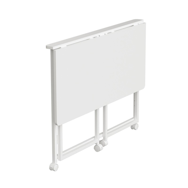 Biurko składane Maclean MC-1250 W, białe, mobilne, 100x50cm,… | PartsPC.pl