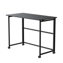 Biurko składane Maclean MC-1250 B, czarne, mobilne, 100x50cm… | PartsPC.pl