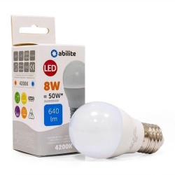 Żarówka LED Abilite kulka mleczna b.neutralna E27 8W/230V 64… | PartsPC.pl