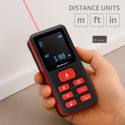 Dalmierz Qoltec laserowy z poziomicą | podświetlany LCD | 50… | PartsPC.pl