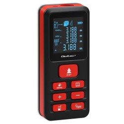 Dalmierz Qoltec laserowy z poziomicą | podświetlany LCD | 50… | PartsPC.pl