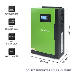 Hybrydowy inwenter solarny Off-Grid 5,5kW | 100A | 48V | MPP… | PartsPC.pl