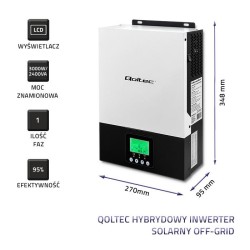 Hybrydowy inwerter solarny Off-Grid 2.4kW | 80A | MPPT | Sin… | PartsPC.pl