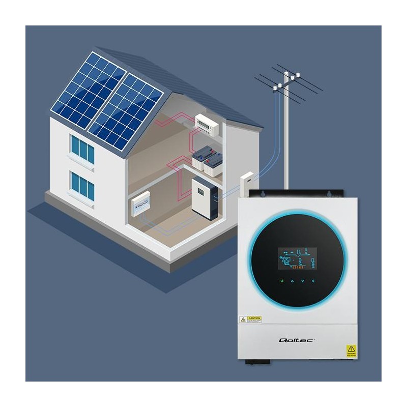 Hybrydowy inwerter solarny Off-Grid 4kVA | 4kW | 120A | MPPT… | PartsPC.pl