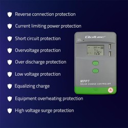 Solarny regulator ładowania MPPT z czujnikiem temperatury  2… | PartsPC.pl