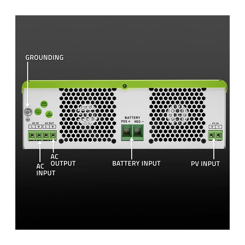 Inwerter solarny Qoltec hybrydowy Off-Grid 1500W | 100A | 12… | PartsPC.pl