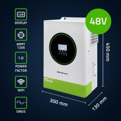 Hybrydowy Inwerter solarny Off-Grid  6200W | 120A | 48V | MP… | PartsPC.pl