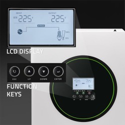 Hybrydowy Inwerter solarny Off-Grid  6200W | 120A | 48V | MP… | PartsPC.pl