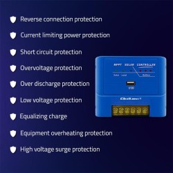 Regulator ładowania MPPT Qoltec solarny 15A do zasilania odb… | PartsPC.pl