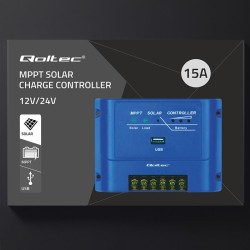 Regulator ładowania MPPT Qoltec solarny 15A do zasilania odb… | PartsPC.pl