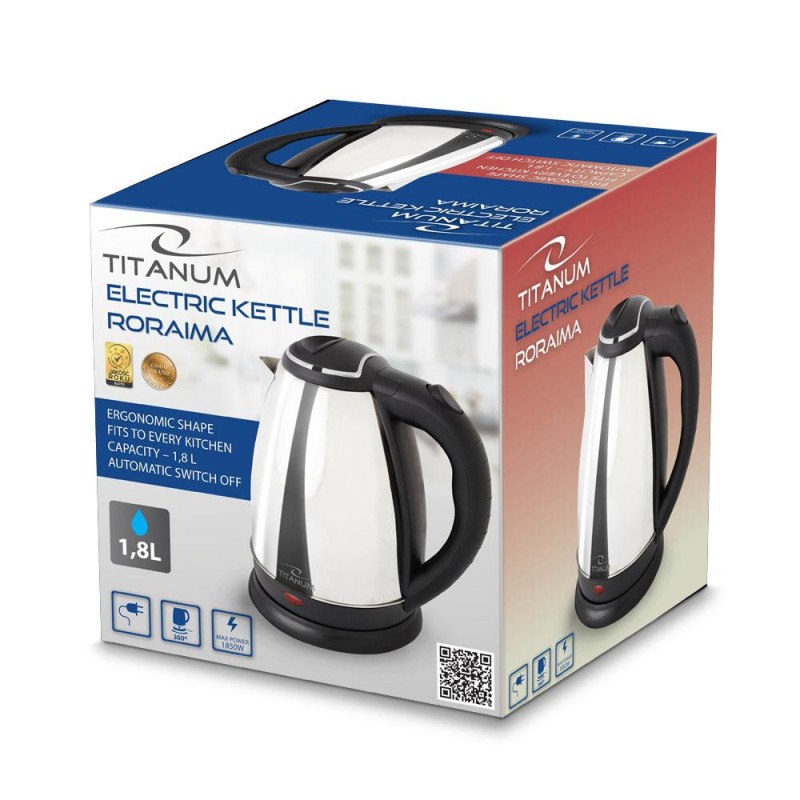 Czajnik elektryczny TITANUM RORAIMA 1,8L Silver | PartsPC.pl