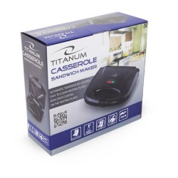 Opiekacz do kanapek, czarny Titanum "Casserole" | PartsPC.pl