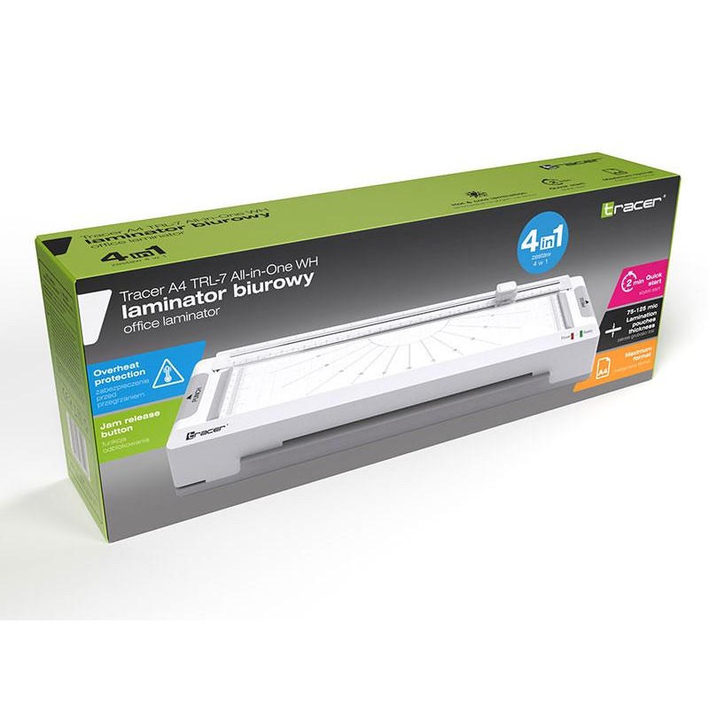 Laminator Tracer A4 TRL-7 All-in-One WH | PartsPC.pl