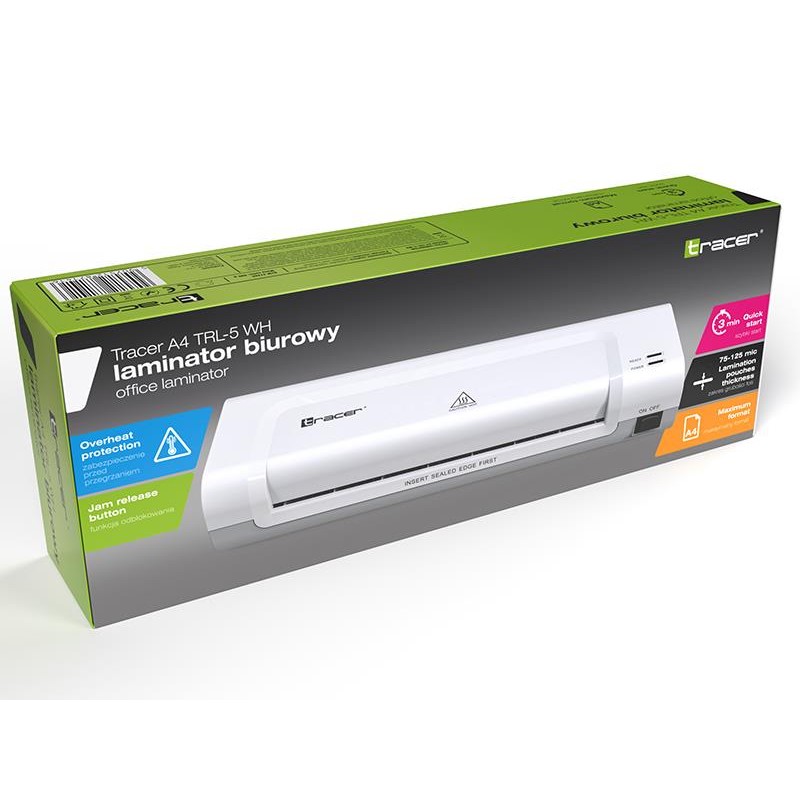 Laminator Tracer A4 TRL-5 WH | PartsPC.pl