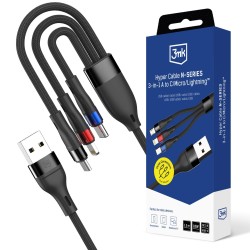 Kabel USB 3mk Hyper Cable N-SERIES 3-in-1 A to C/Micro/Light… | PartsPC.pl