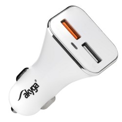 Ładowarka samochodowa Akyga AK-CH-08 12V 2xUSB 3000mA biała … | PartsPC.pl