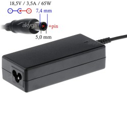Zasilacz sieciowy Akyga AK-ND-03 do notebooka 18,5V/3,5A 65W… | PartsPC.pl