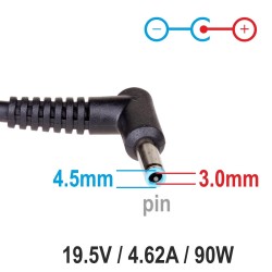Zasilacz sieciowy Akyga AK-ND-53 do notebooka 19,5V/4,62A 90… | PartsPC.pl