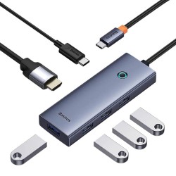 Adapter hub USB-C 6w1 Baseus B00052807813-01 4x USB 3.0 + HD… | PartsPC.pl