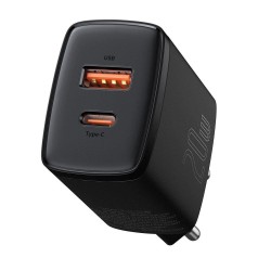 Ładowarka sieciowa Baseus Compact 20W szybka, z gniazdem USB… | PartsPC.pl