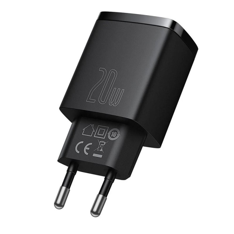 Ładowarka sieciowa Baseus Compact 20W szybka, z gniazdem USB… | PartsPC.pl