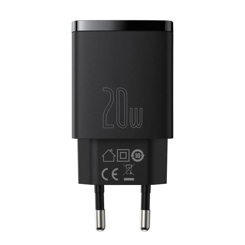 Ładowarka sieciowa Baseus Compact 20W szybka, z gniazdem USB… | PartsPC.pl