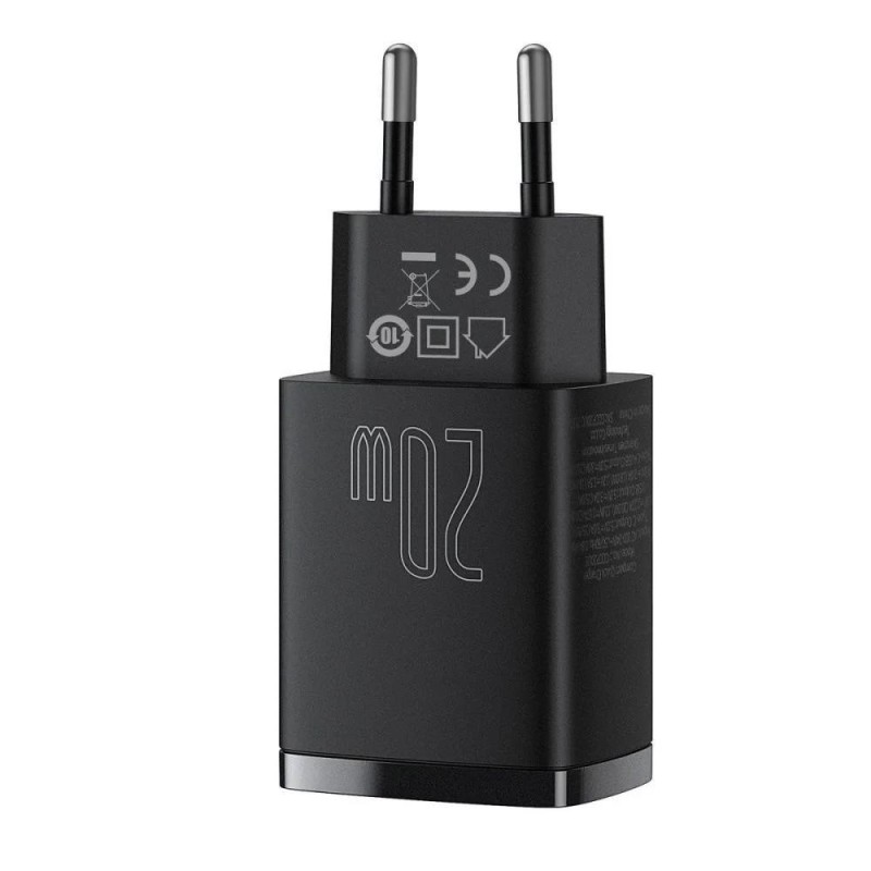 Ładowarka sieciowa Baseus Compact 20W szybka, z gniazdem USB… | PartsPC.pl