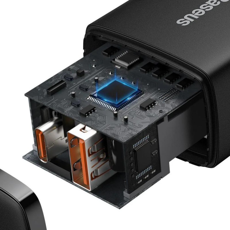 Ładowarka sieciowa Baseus Compact 20W szybka, z gniazdem USB… | PartsPC.pl