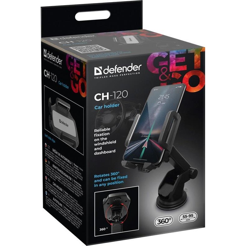 Uchwyt samochodowy Defender CH-120 55-95mm do telefonu/nawig… | PartsPC.pl