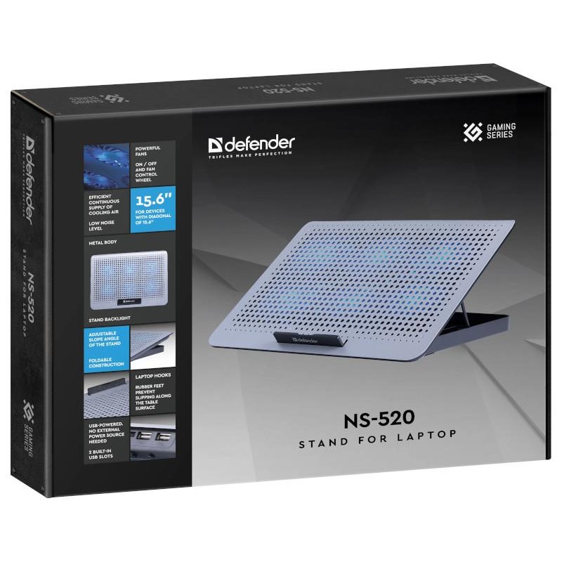 Podstawka chłodząca Defender NS-520 laptop notebook 15,6" 2x… | PartsPC.pl
