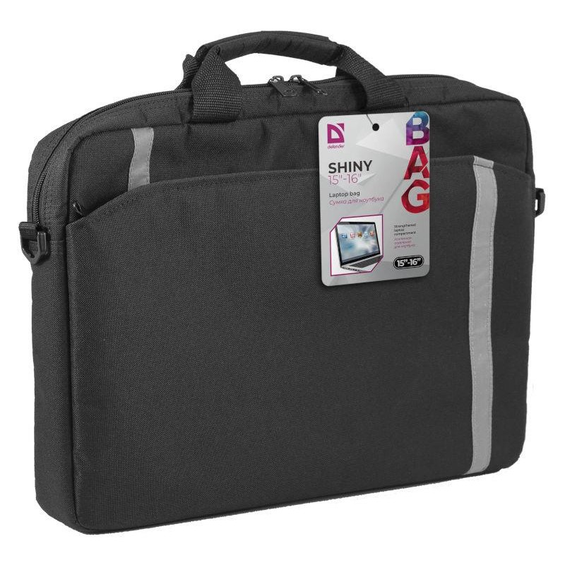 Torba do notebooka Defender SHINY 15.6" - 16" czarna | PartsPC.pl