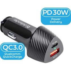Ładowarka samochodowa Defender UCA-92 USBx1 USB-Cx1 QC, PD p… | PartsPC.pl