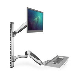 Ramię naścienne pojedyncze DIGITUS, 1xLCD + klawiatura, max.… | PartsPC.pl