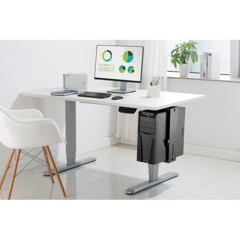 Uchwyt DIGITUS do montażu PC pod biurkiem z mechanizmem Easy… | PartsPC.pl