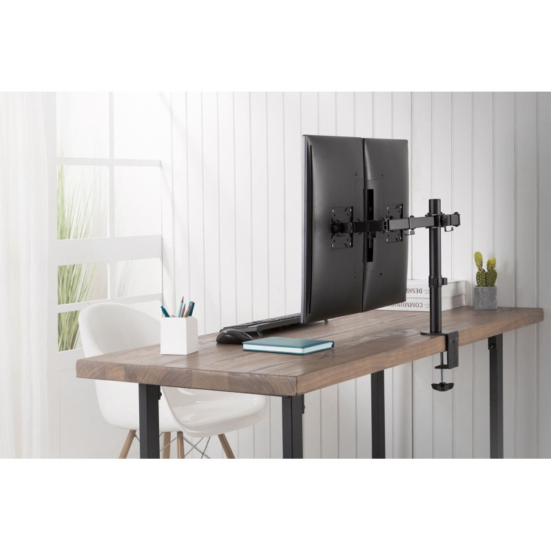Uchwyt biurkowy podwójny (zacisk) DIGITUS 2xLCD max. 32"max.… | PartsPC.pl