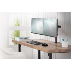 Uchwyt biurkowy podwójny (zacisk) DIGITUS 2xLCD max. 32"max.… | PartsPC.pl