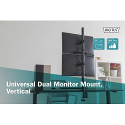 Uchwyt biurkowy DIGITUS pionowy 2xLCD max. 32" 8kg, zaciskow… | PartsPC.pl
