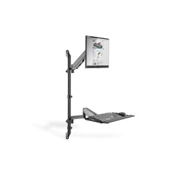 Ramię naścienne pojedyncze DIGITUS LCD+klawiaturamax.32"max.… | PartsPC.pl